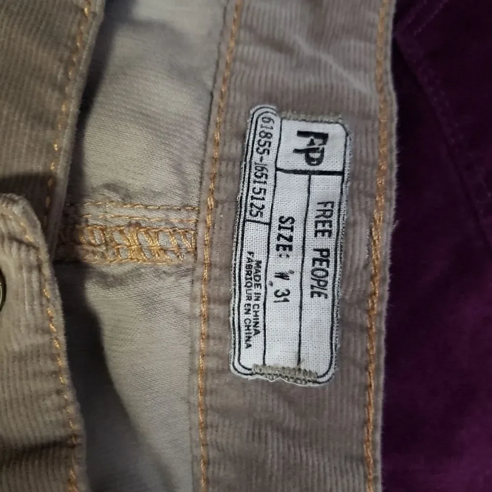 Free People Corduroy Pant 31